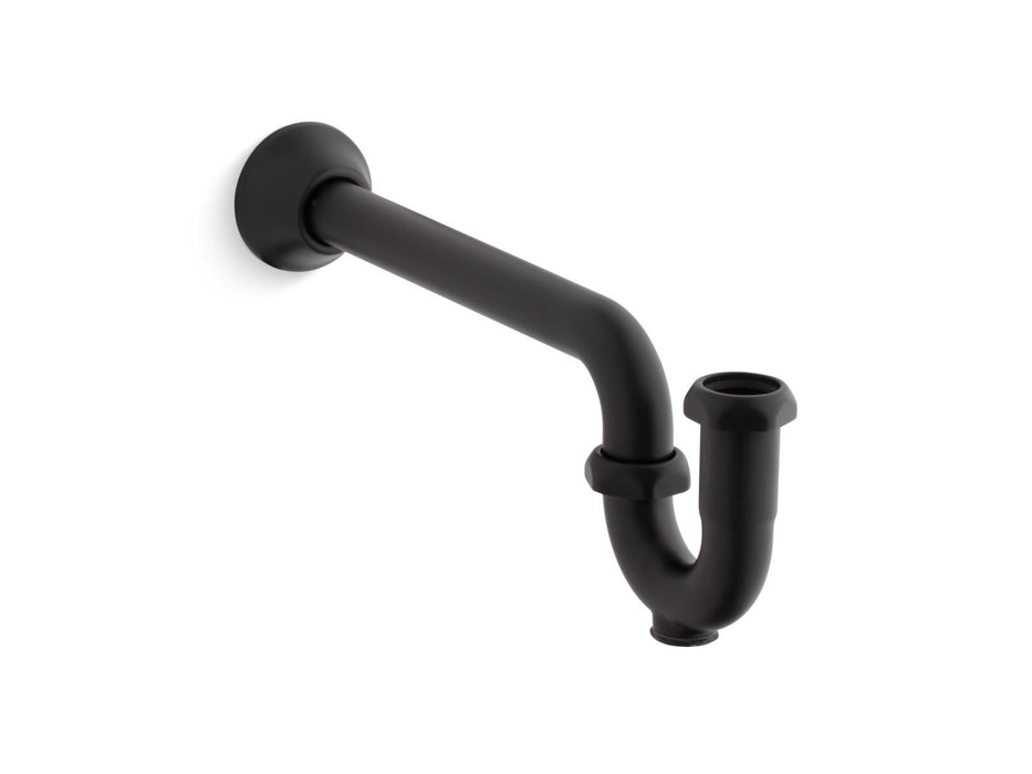 KOHLER K-9018 Adjustable P-trap with long tubing outlet, 1-1/4" x 1-1/4", matte black
