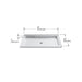 KOHLER K-9026 Purist 48" x 36" alcove shower base, center drain