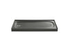 KOHLER K-9053 Salient 60" x 30" alcove shower base, left drain, thunder grey