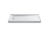 KOHLER K-9053 Salient 60" x 30" alcove shower base, left drain, white