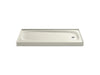 KOHLER K-9054 Salient 60" x 30" alcove shower base, right drain, biscuit
