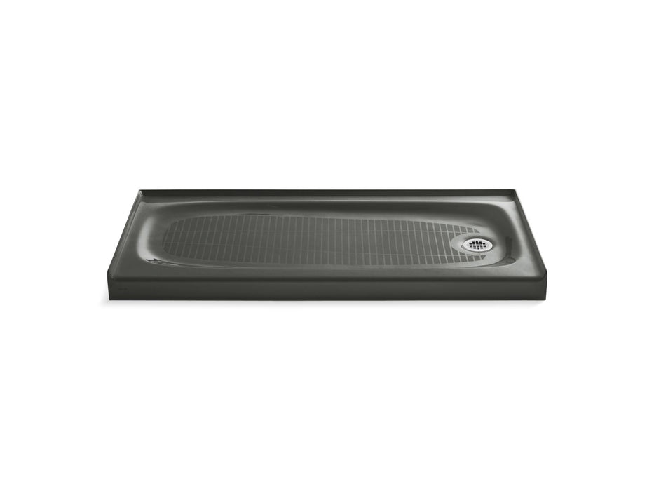 KOHLER K-9054 Salient 60" x 30" alcove shower base, right drain, thunder grey