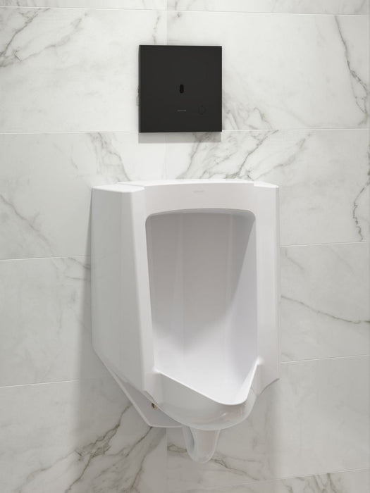 KOHLER K-90UB00G40 Mach Flex Metal Faceplate for Concealed Touchless Urinal Flushometer, 0.5 GPF, Matte Black - image focused
