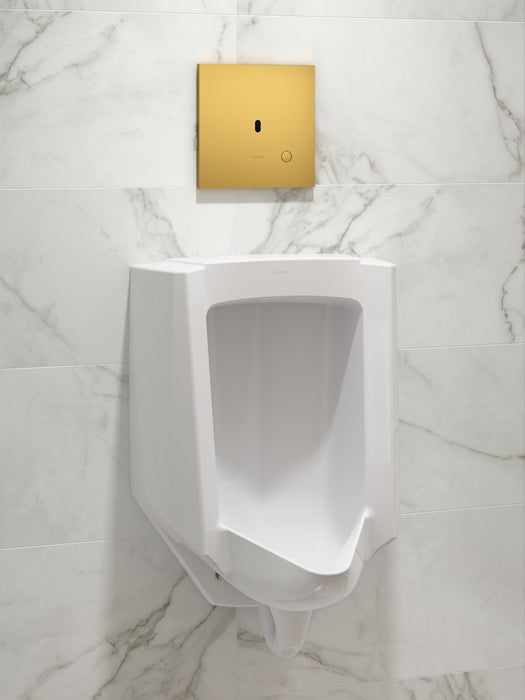 KOHLER K-90UB00G40 Mach Flex Metal Faceplate for Concealed Touchless Urinal Flushometer, 0.5 GPF, Vibrant Brushed Moderne Bra