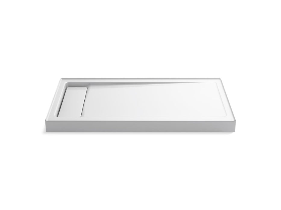angled overhead view, 1-point perspective
