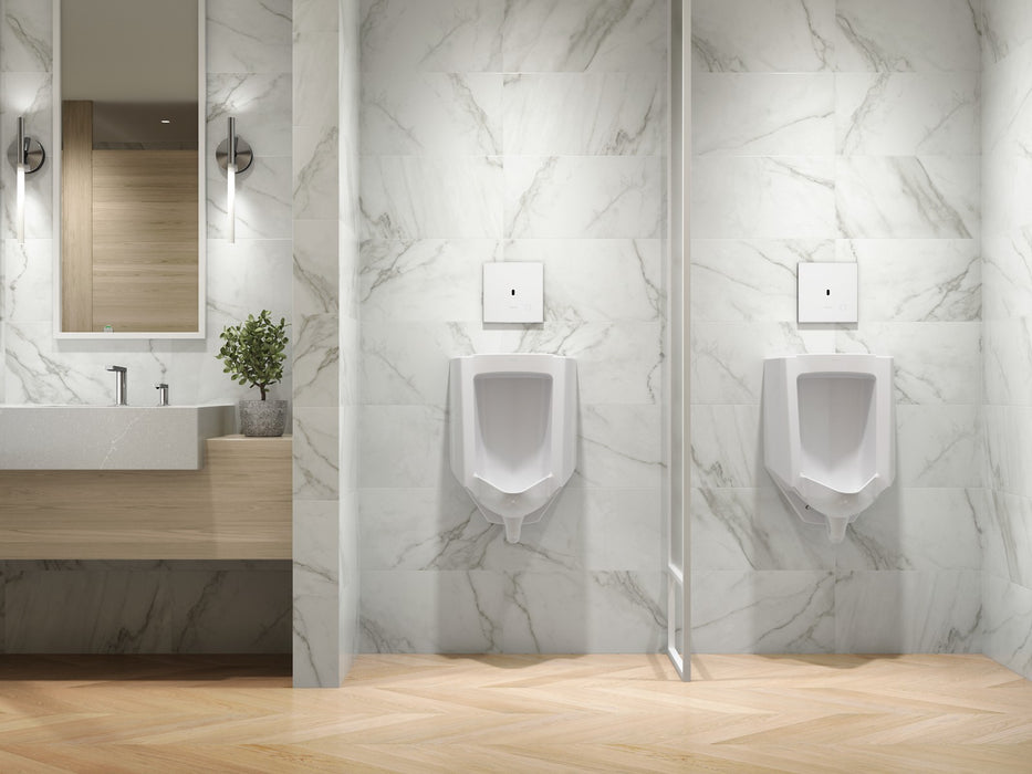 KOHLER K-91UB10D40-0WH Mach Flex Glass faceplate for concealed touchless urinal flushometer, 0.125 gpf