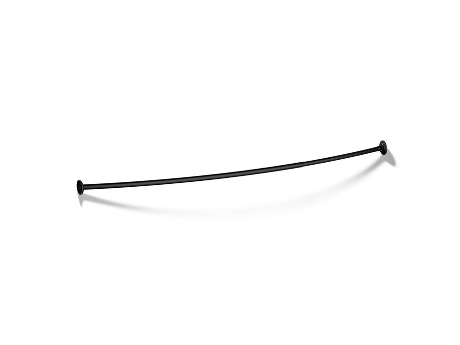 KOHLER K-9349 Expanse Curved shower rod, matte black