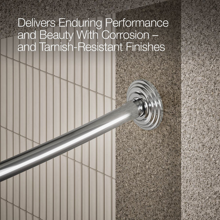 KOHLER K-9349 Expanse Curved shower rod, polished stainless - view 5