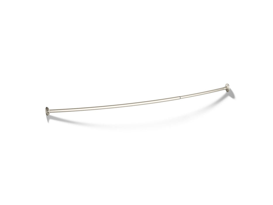 KOHLER K-9349 Expanse Curved shower rod, vibrant brushed nickel