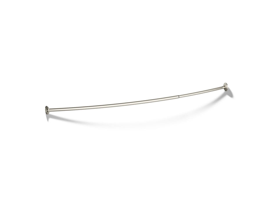 KOHLER K-9349 Expanse Curved shower rod, vibrant polished nickel