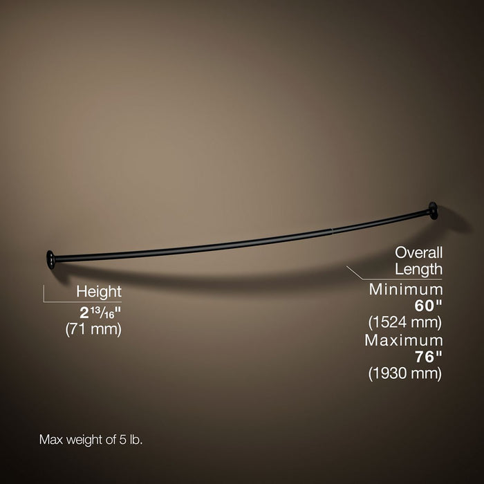 KOHLER K-9350 Expanse Curved shower rod