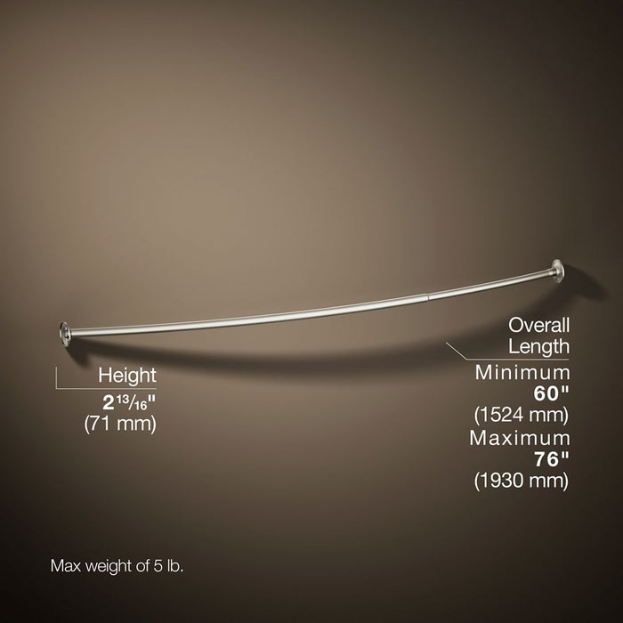 KOHLER K-9350 Expanse Curved shower rod