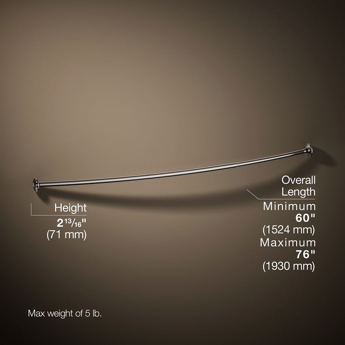 KOHLER K-9350 Expanse Curved shower rod
