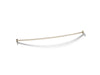 KOHLER K-9351 Expanse Curved shower rod, vibrant brushed bronze