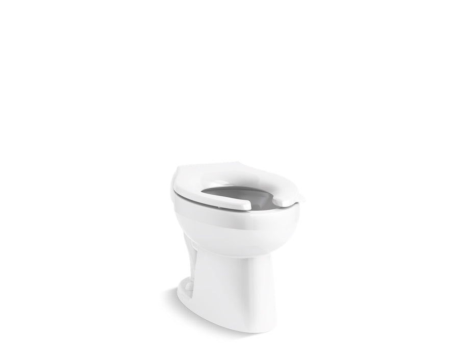 KOHLER K-96054-0 K-96054 Wellcomme Floor-mount Rear Spud Flushometer Bowl, white