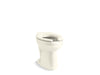 KOHLER K-96058 Highcliff Floor-mount rear spud flushometer bowl, biscuit