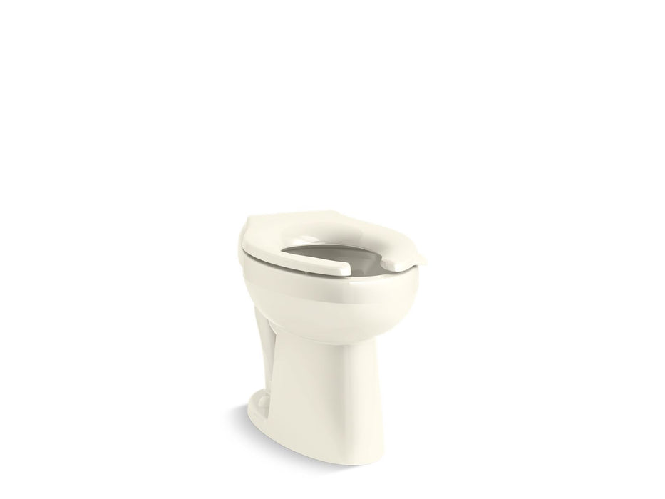 KOHLER K-96058 Highcliff Floor-mount rear spud flushometer bowl, biscuit