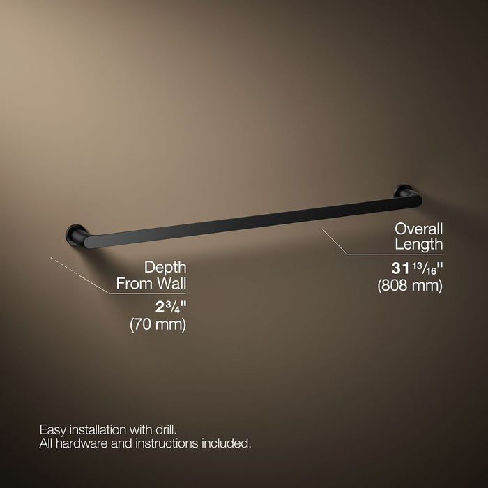 KOHLER K-97027 Avid 30" towel bar