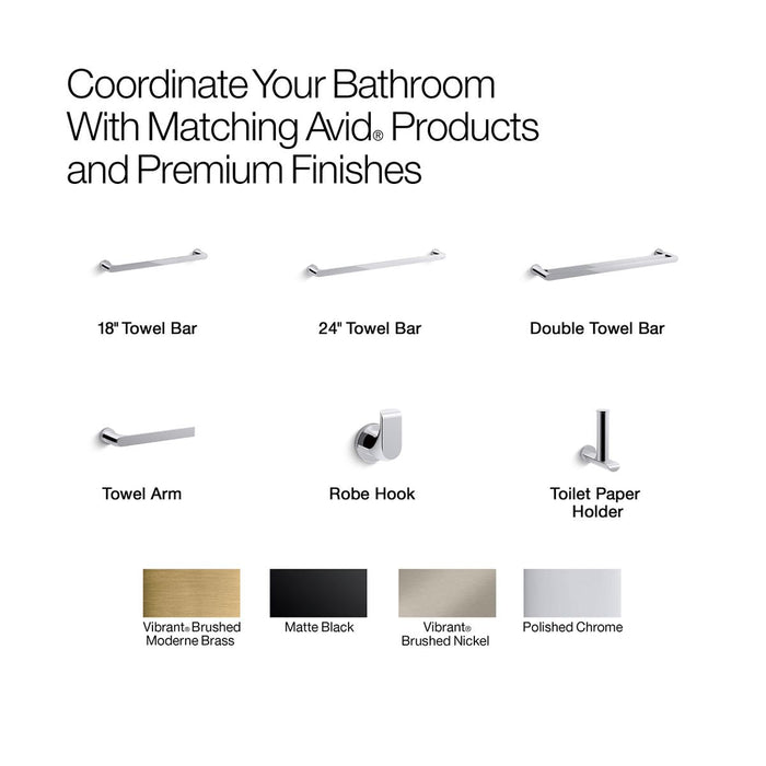 KOHLER K-97027 Avid 30" towel bar