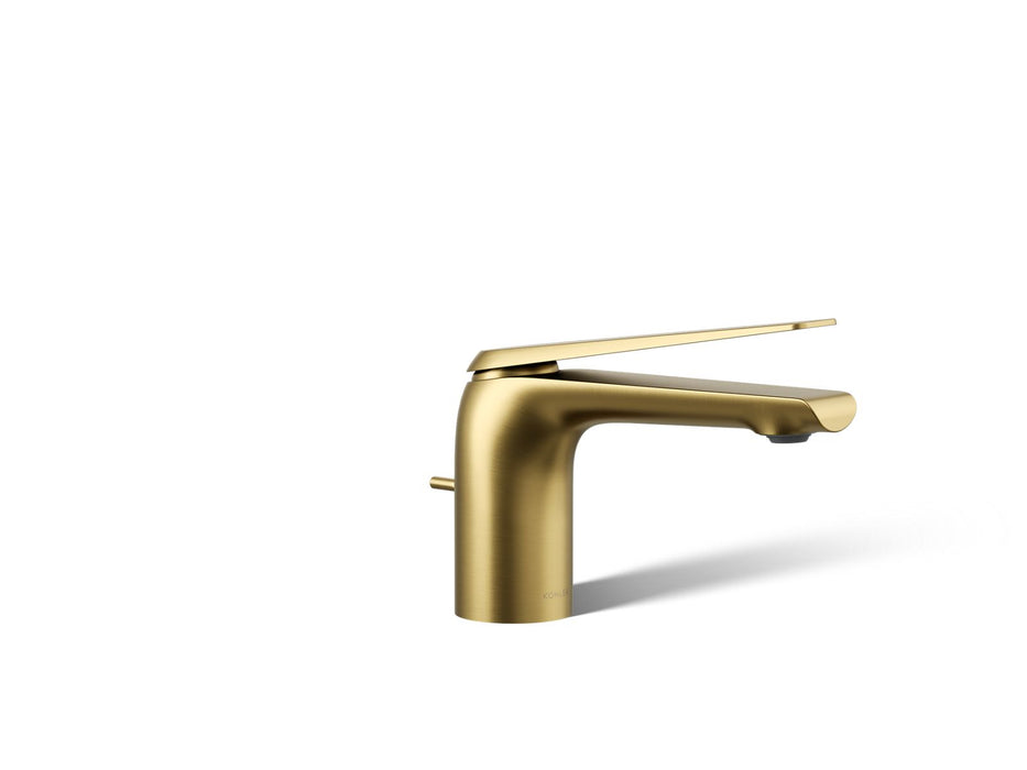 KOHLER K-97345-4K Avid Single-handle bathroom sink faucet, 1.0 gpm, vibrant brushed moderne brass