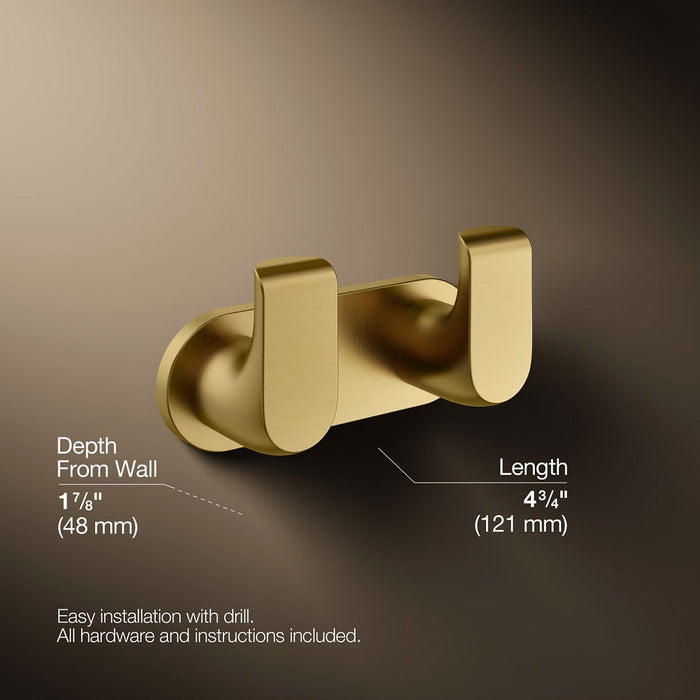 KOHLER K-97500 Avid Double robe hook
