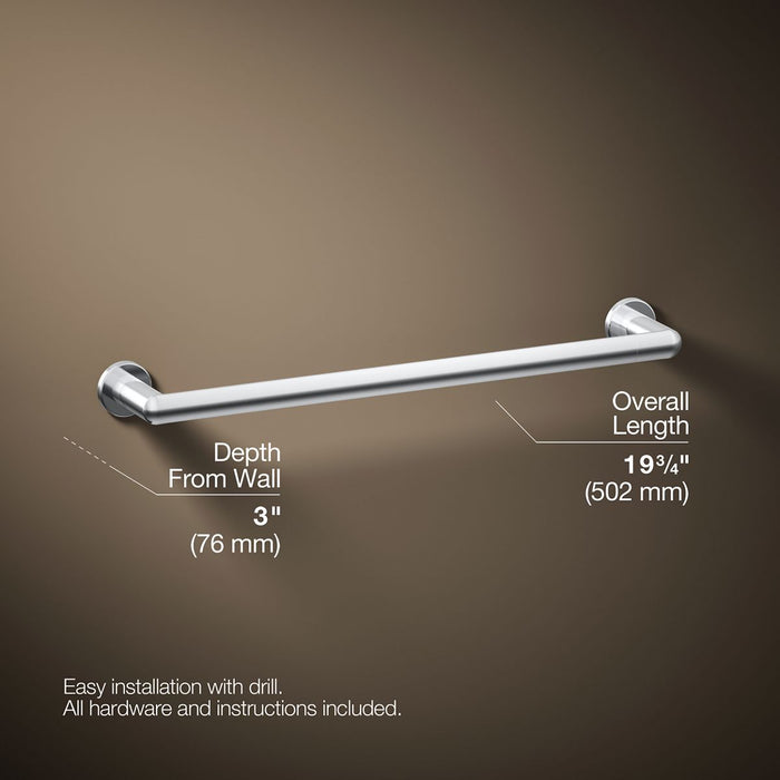 KOHLER K-97878 Kumin 18" towel bar