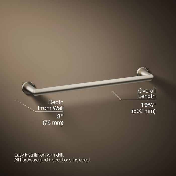 KOHLER K-97878 Kumin 18" towel bar
