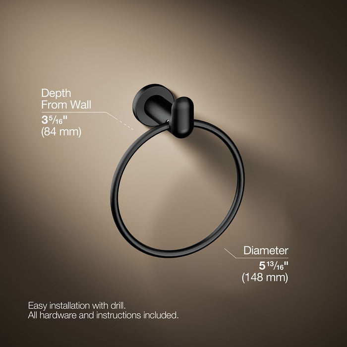 KOHLER K-97898 Kumin towel ring