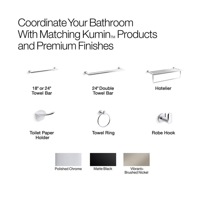 KOHLER K-97898 Kumin towel ring