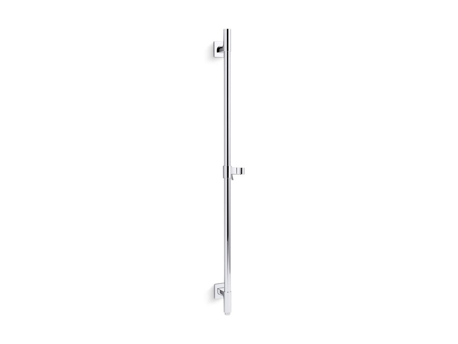 KOHLER K-98344 Awaken 42" deluxe slidebar with integrated water supply, polished chrome