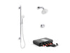 KOHLER K-98344 Awaken 42" deluxe slidebar with integrated water supply, polished chrome - view 2