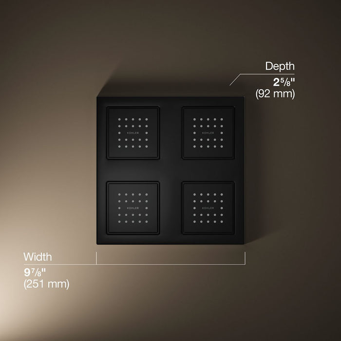 KOHLER K-98740 WaterTile Overhead shower panel with four 22-nozzle sprayheads