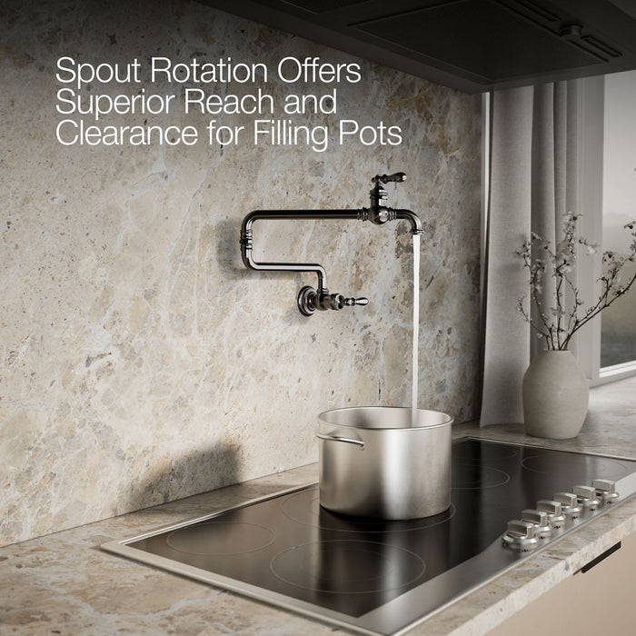 KOHLER K-99270 Artifacts Wall-mount pot filler