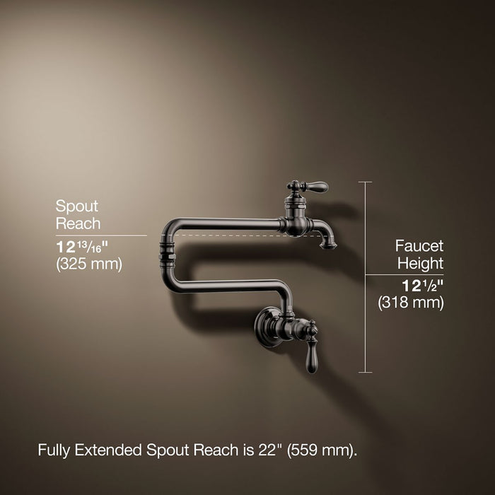 KOHLER K-99270 Artifacts Wall-mount pot filler