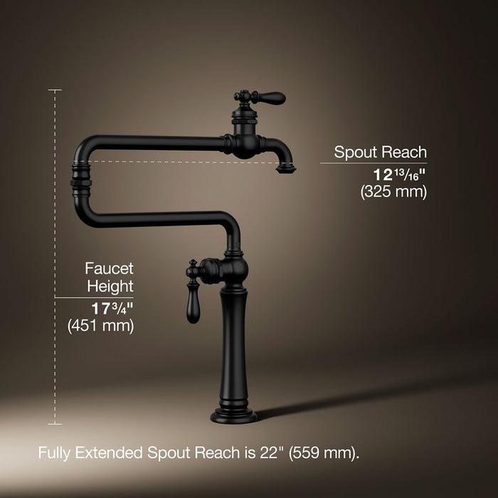 KOHLER K-99271 Artifacts Deck-mount pot filler