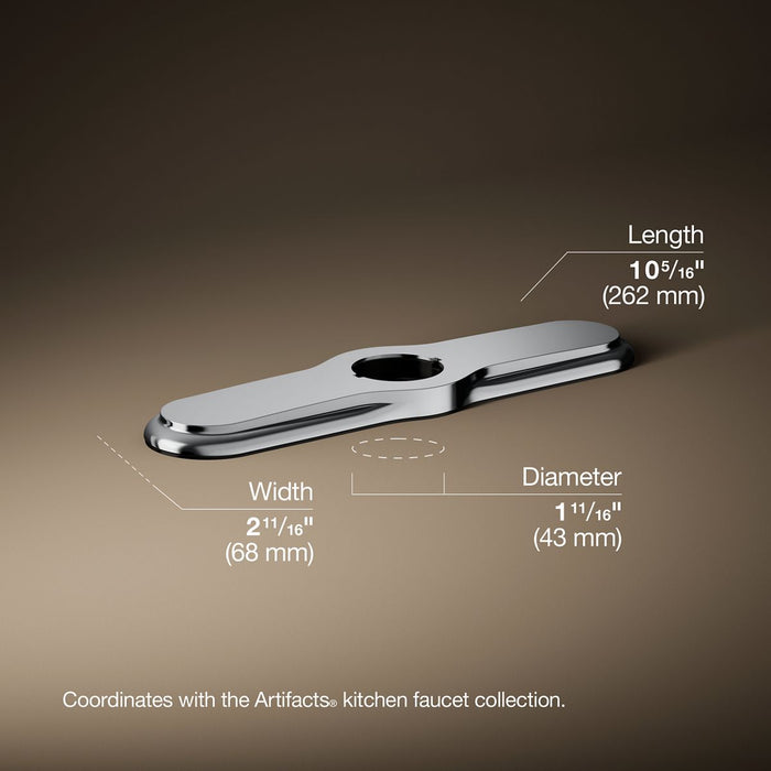 3/4 view of product with dimensions