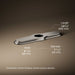 3/4 view of product with dimensions