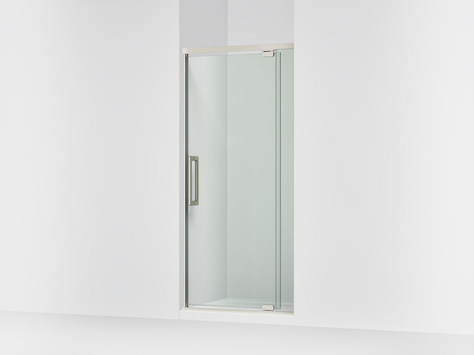 KOHLER K-CA37593-8L Statement 76" H pivot shower door with 5/16"-thick glass