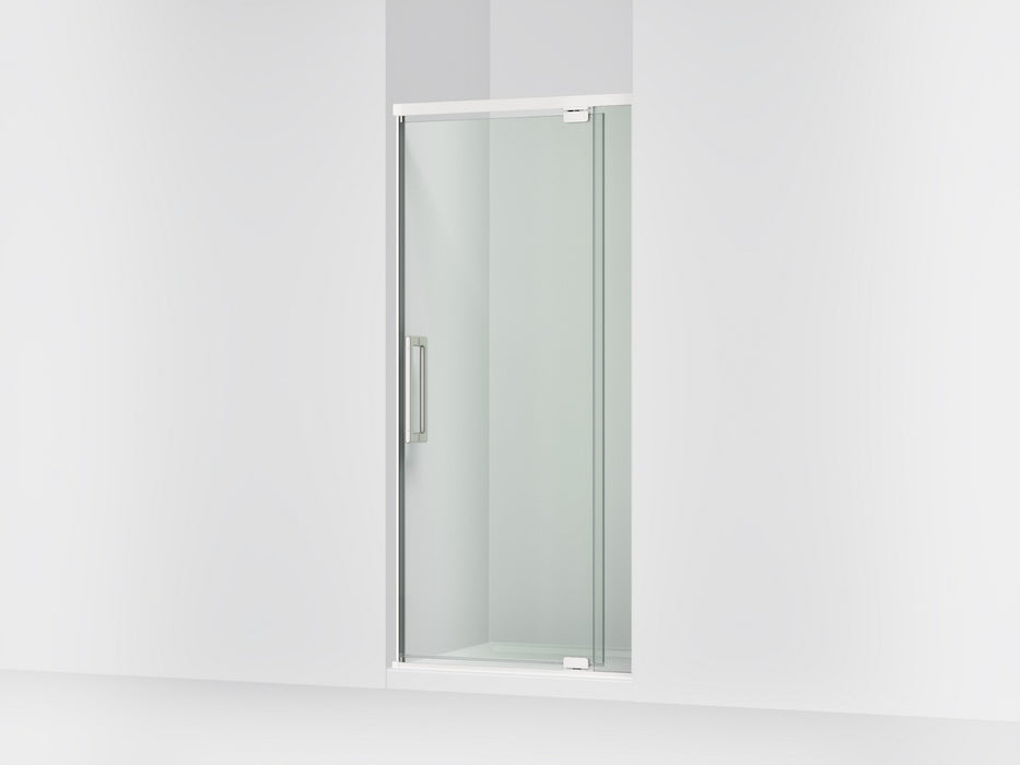 KOHLER K-CA37593-8L Statement 76" H pivot shower door with 5/16"-thick glass