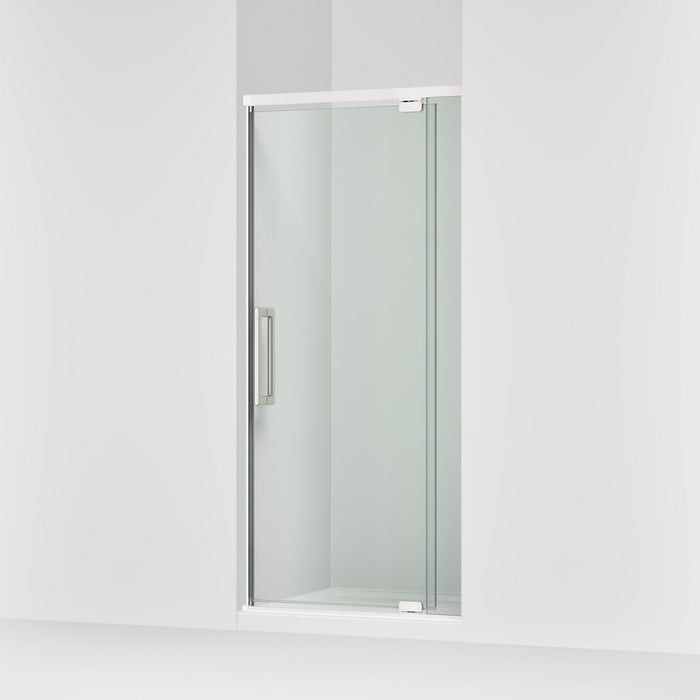 KOHLER K-CA37593-8L Statement 76" H pivot shower door with 5/16"-thick glass