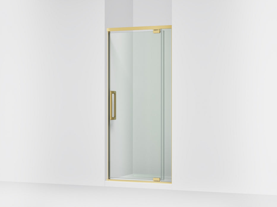 KOHLER K-CA37593-8L Statement 76" H pivot shower door with 5/16"-thick glass