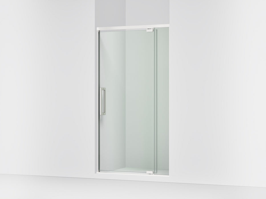 KOHLER K-CA37594-8L Statement 76" H pivot shower door with 5/16"-thick glass