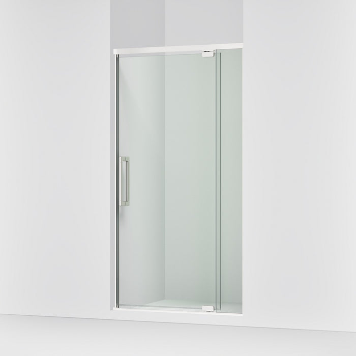 KOHLER K-CA37594-8L Statement 76" H pivot shower door with 5/16"-thick glass