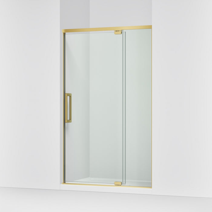 KOHLER K-CA37595-8L Statement 76" H pivot shower door with 5/16"-thick glass