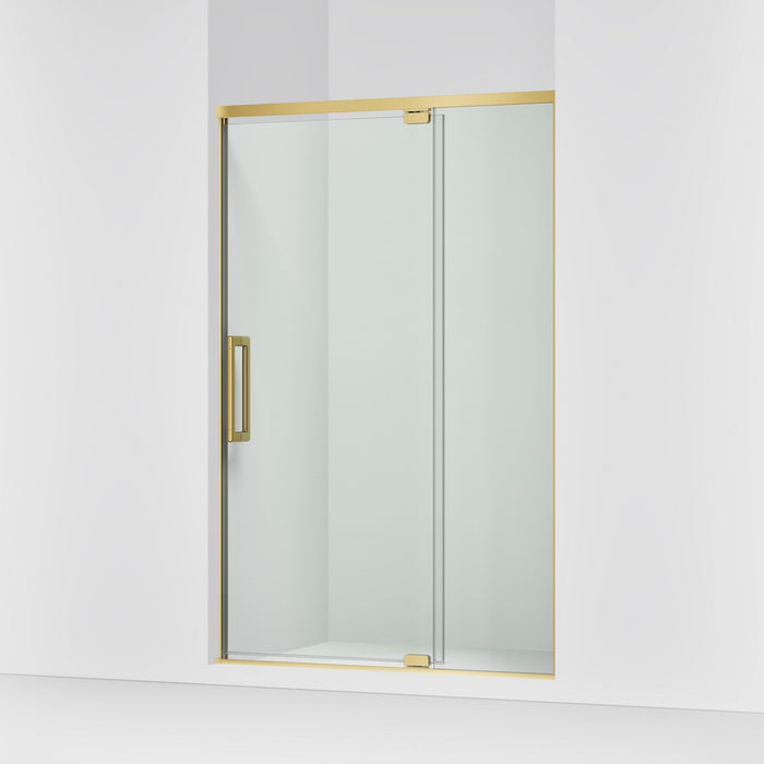 KOHLER K-CA37596-8L Statement 76" H pivot shower door with 5/16"-thick glass