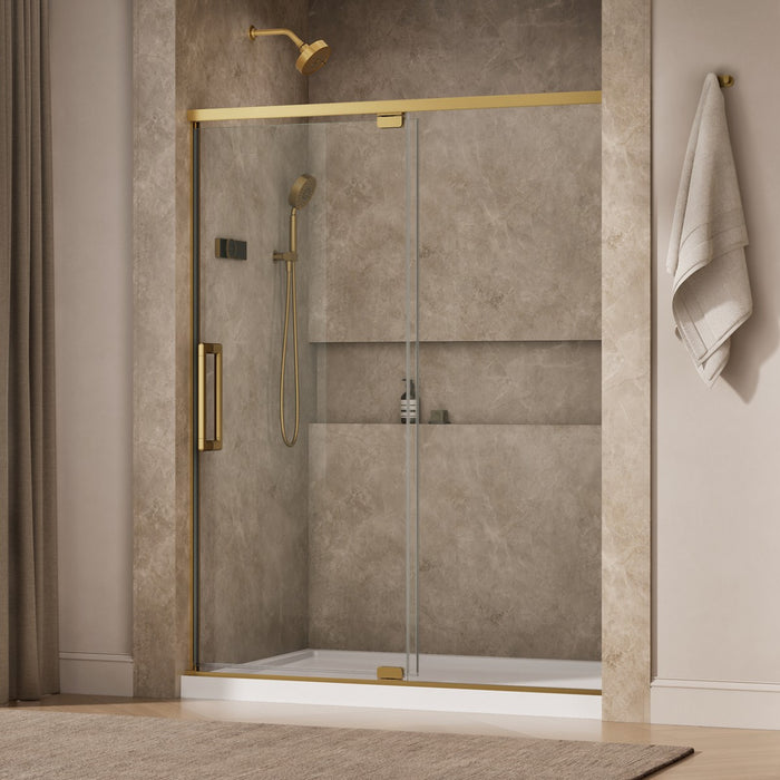 KOHLER K-CA37597-8L Statement 76" H pivot shower door with 5/16"-thick glass