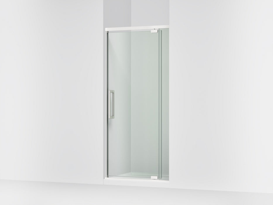 KOHLER K-CA37598-8L Statement 76" H pivot shower door with 5/16"-thick glass