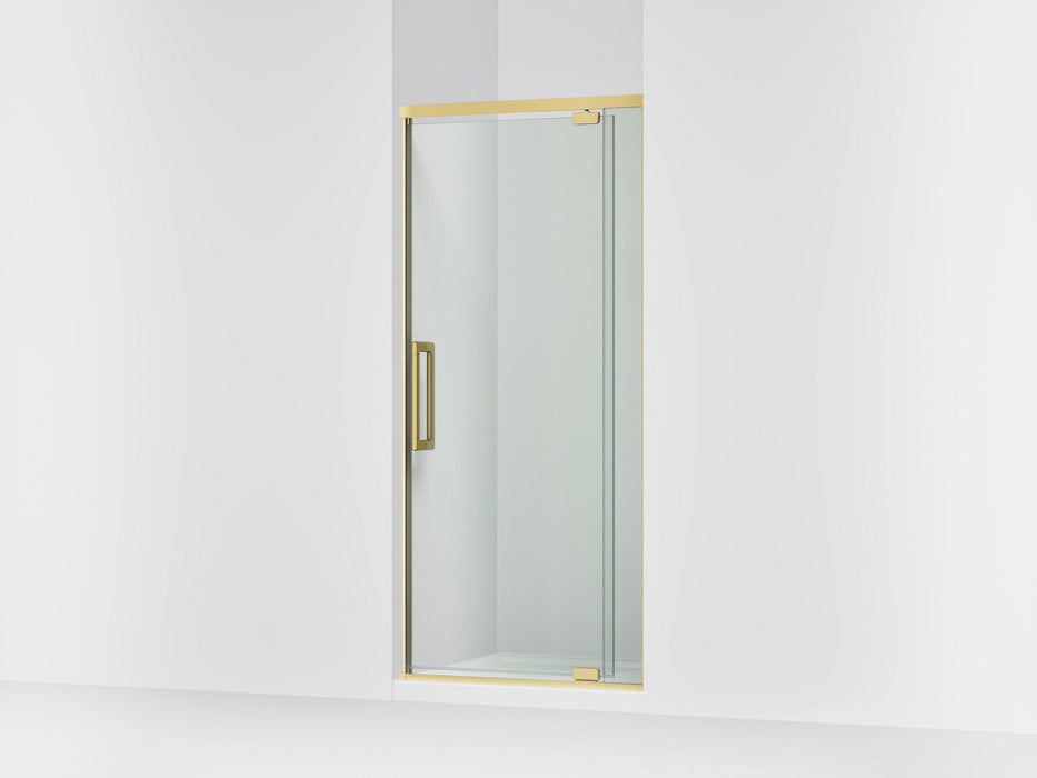 KOHLER K-CA37598-8L Statement 76" H pivot shower door with 5/16"-thick glass