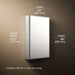 3/4 view of product with dimensions