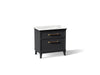 KOHLER K-CM33559-BD1 Artifacts 36" Bathroom Vanity Cabinet with Sink and Quartz Top, Slate Grey - 3/4 view of product